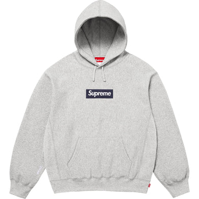 Supreme FW25 Box Logo Hooded Sweatshirt Heather Grey
