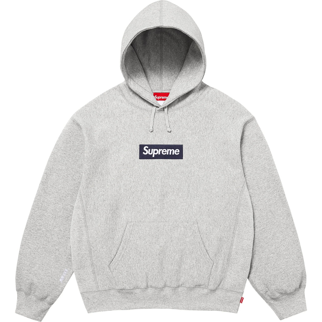 Supreme FW25 Box Logo Hooded Sweatshirt Heather Grey