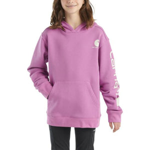 Carhartt Kids Long Sleeve Graphic Sweatshirt Orchid