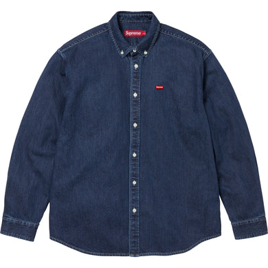 Supreme FW25 Small Box Denim Shirt Indigo