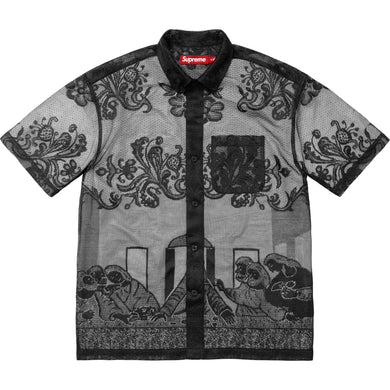 Supreme Last Supper Lace SS Shirt Black