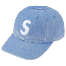 Supreme Pigment Coated S Logo 6-Panel Light Blue