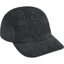 Supreme Leather Applique 6 Panel Black