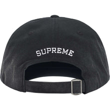 Supreme Leather Applique 6 Panel Black
