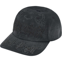 Supreme Leather Applique 6 Panel Black