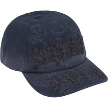 Supreme Leather Applique 6 Panel Navy