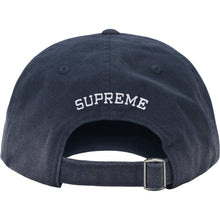 Supreme Leather Applique 6 Panel Navy