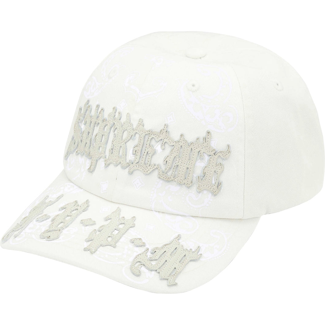 Supreme Leather Applique 6 Panel White