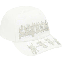 Supreme Leather Applique 6 Panel White