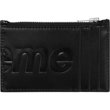 Supreme Leather Zip Card Holder Black