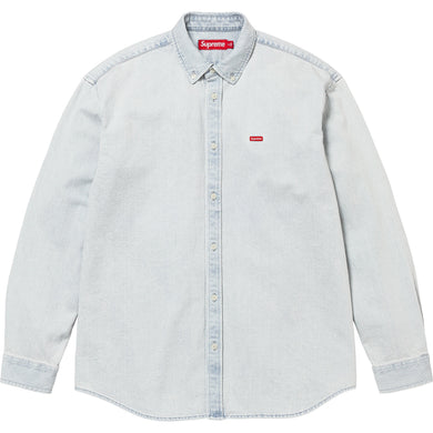 Supreme FW25 Small Box Denim Shirt Light Indigo