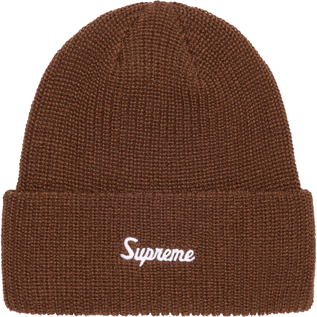 Supreme Loose Gauge Beanie Brown
