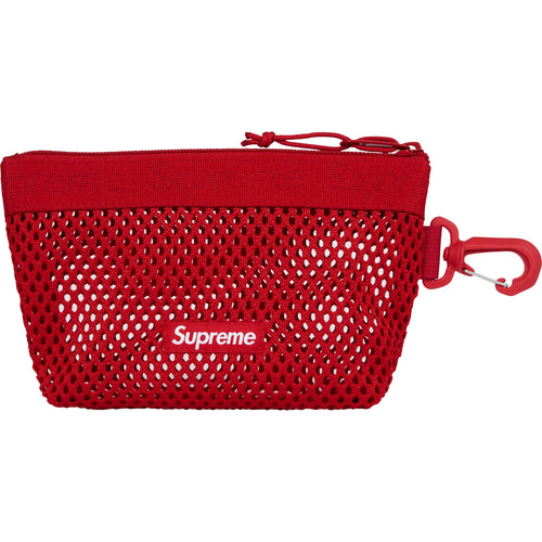 Supreme SS25 Mesh Mini Pouch Red