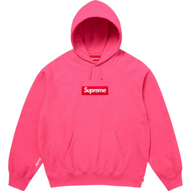 Supreme FW25 Box Logo Hooded Sweatshirt Magenta
