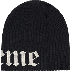 Supreme Old English Printed Beanie Black