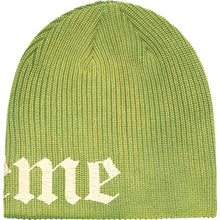 Supreme Old English Printed Beanie Green