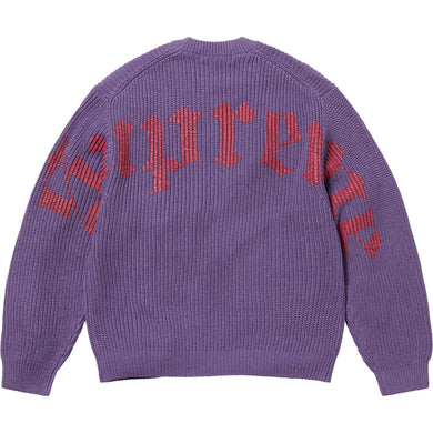 Supreme Old English Printed Sweater Purple