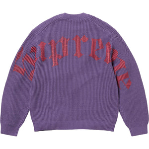 Supreme Old English Printed Sweater Purple