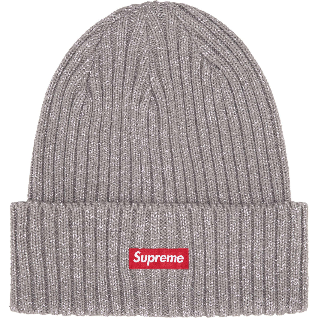 Supreme SS25 Overdyed Beanie Metallic Silver