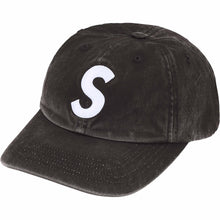 Supreme Pigment Coated S Logo 6 Panel Black