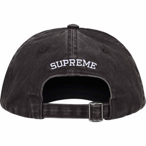 Supreme Pigment Coated S Logo 6 Panel Black
