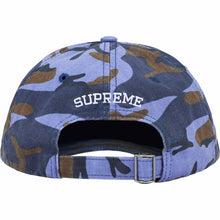 Supreme Pigment Coated S Logo 6 Panel Blue Camo
