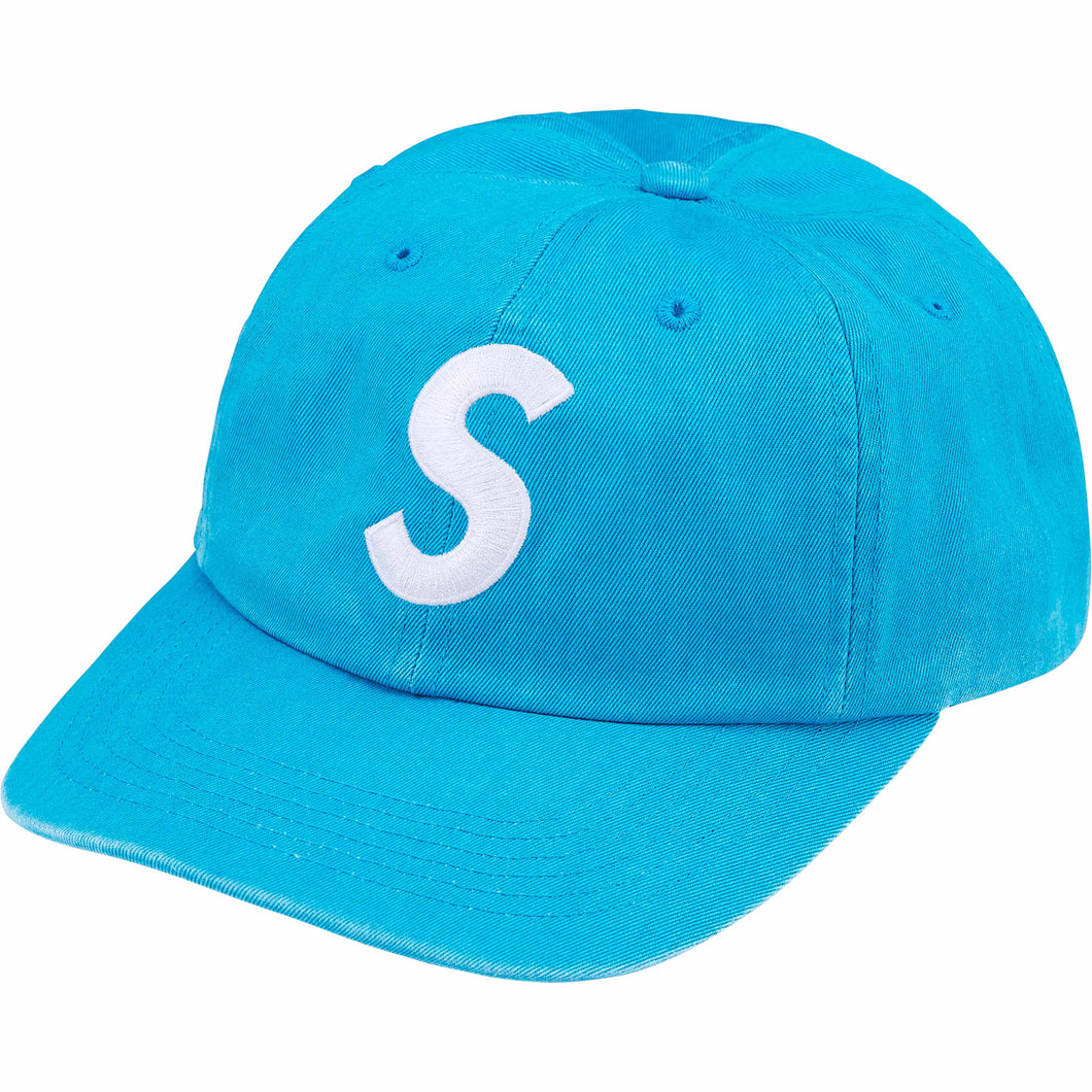 Supreme Pigment Coated S Logo 6 Panel Bright Blue