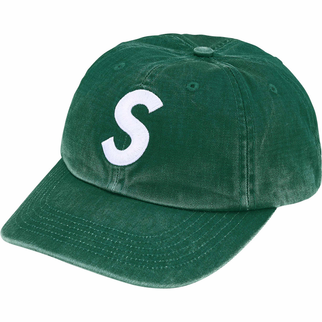 Supreme Pigment Coated S Logo 6 Panel Dark Green