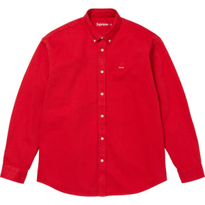 Supreme FW25 Small Box Denim Shirt Red