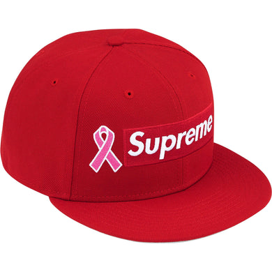 Supreme New Era Breast Cancer Awareness Box Logo Cap Red
