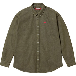 Supreme SS25 Small Box Denim Shirt Olive