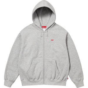 Supreme SS25 Small Box Zip Up Hooded Sweatshirt Grey