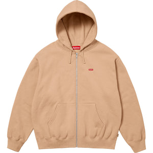 Supreme SS25 Small Box Zip Up Hooded Sweatshirt Khaki