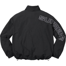 Spellout Embroidered Track Jacket Black