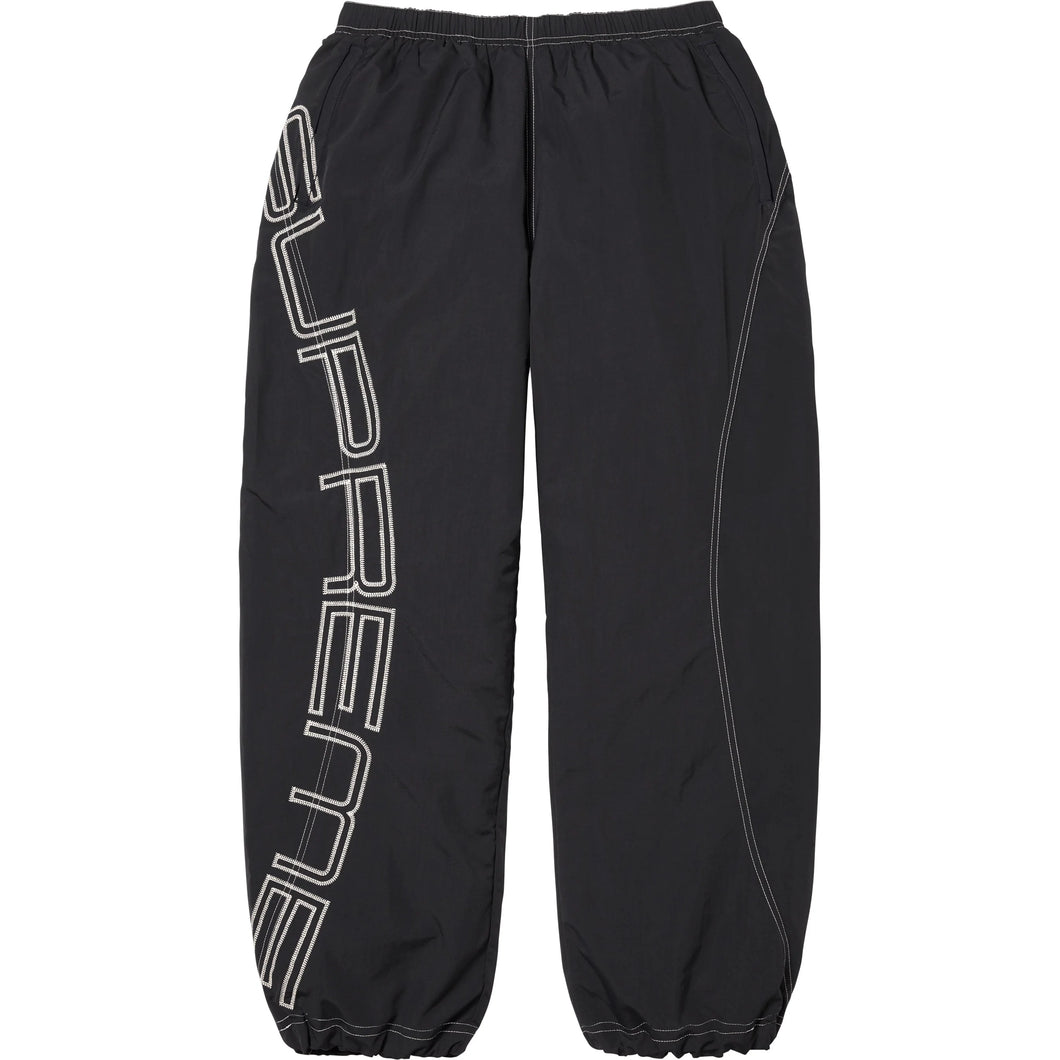 Supreme Spellout Embroidered Track Pant Black