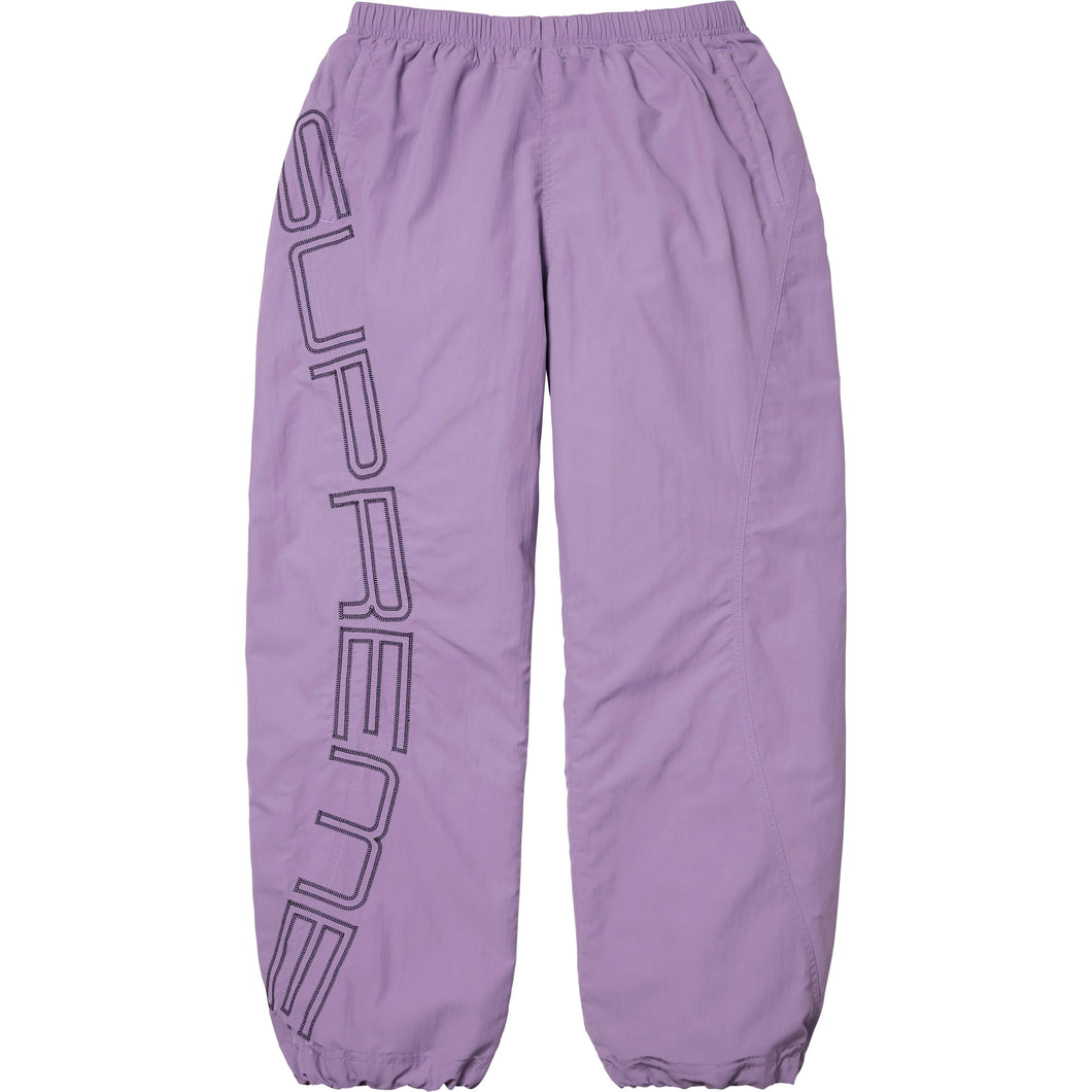 Supreme Spellout Embroidered Track Pant Purple