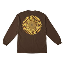 Spitfire Wheels Classic Swirl Overlay LS Tee Brown