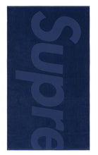 Supreme Tonal Logo Towel Navy