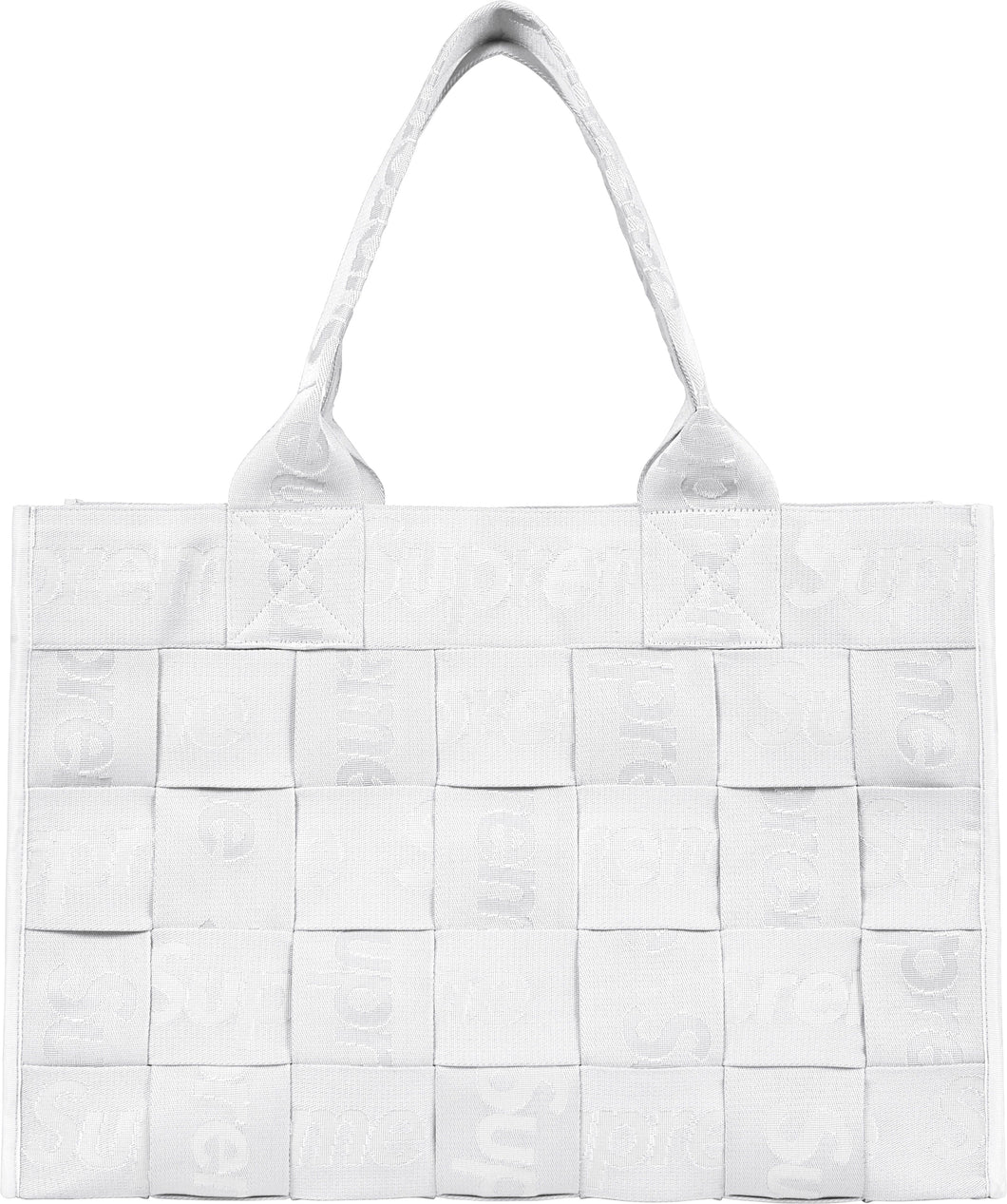 Supreme Woven Large Tote Bag White