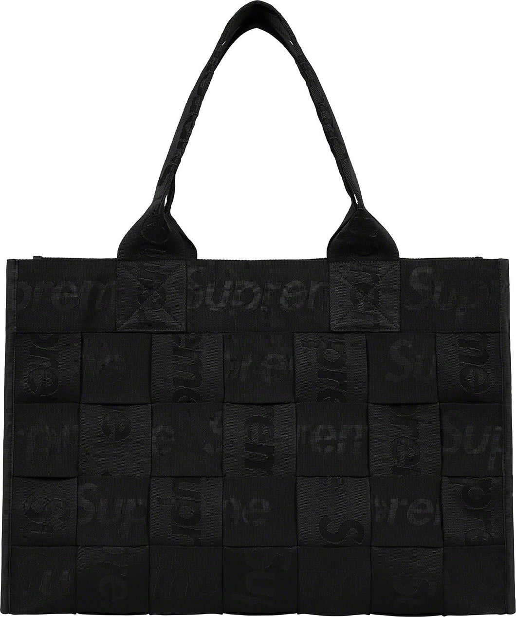 Supreme Woven Large Tote Bag Black