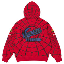 Supreme®/Vanson Leathers® Spider-Man Zip Up Hooded Sweatshirt Red