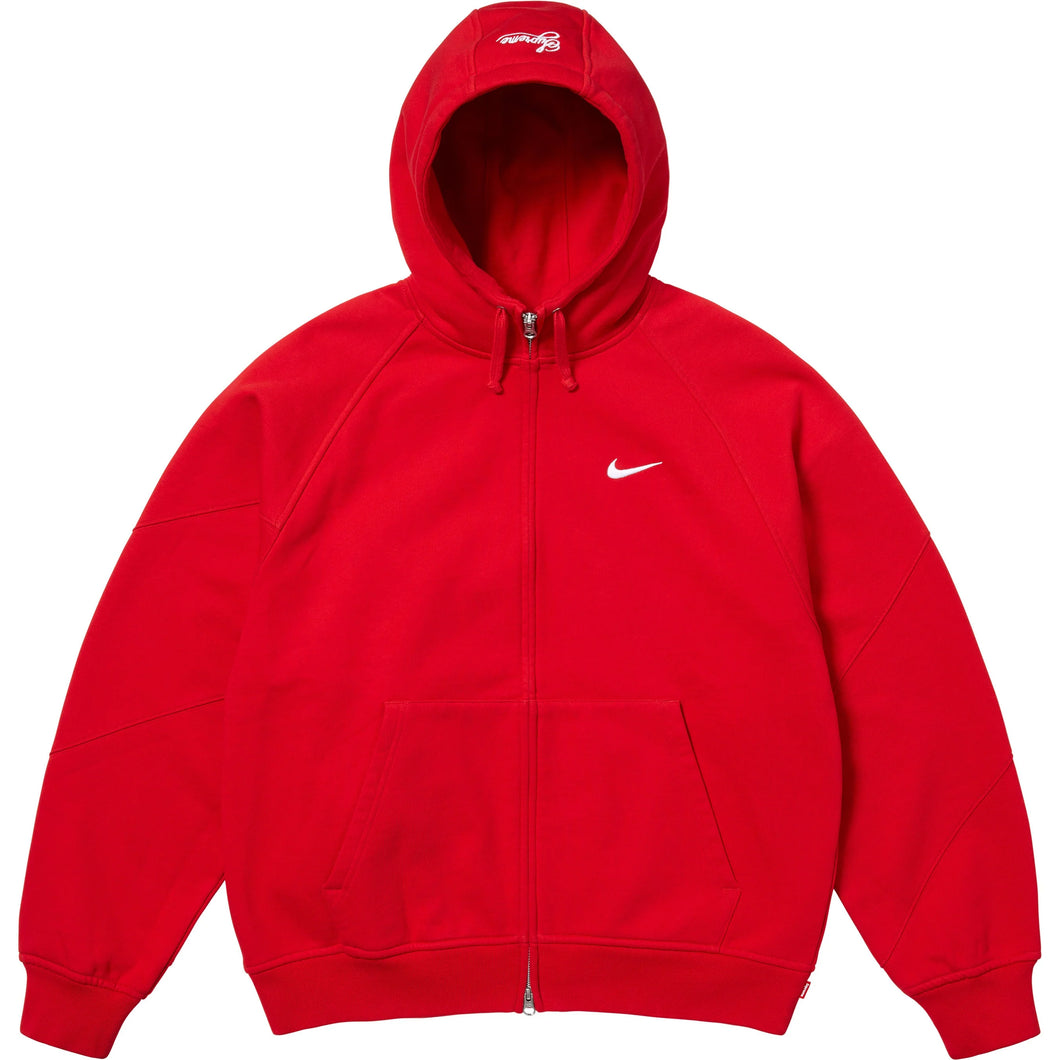 Supreme® Nike® Zip Up Hooded Sweatshirt Red