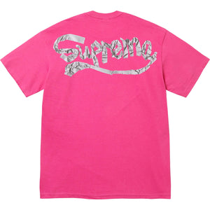 Supreme Tape Tee Fuchsia