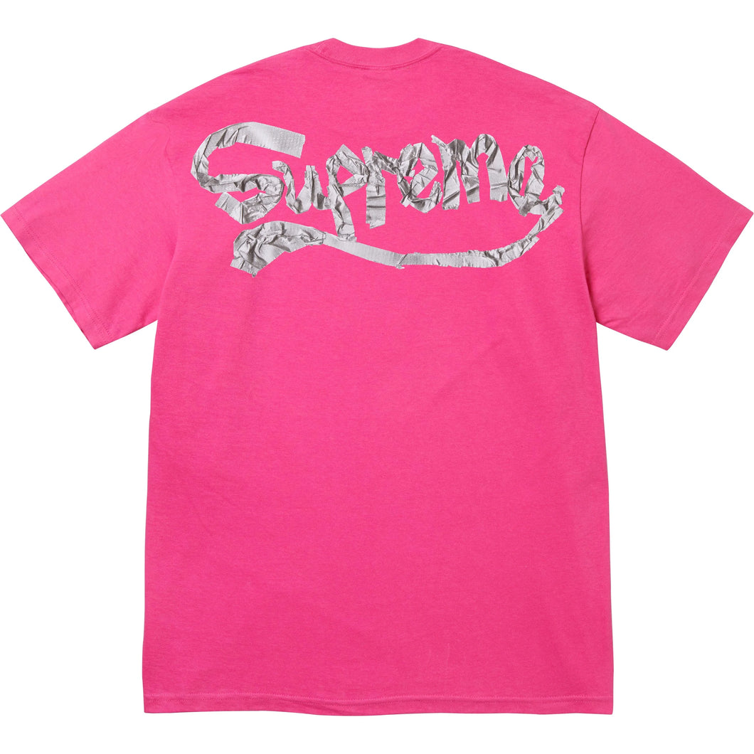 Supreme Tape Tee Fuchsia