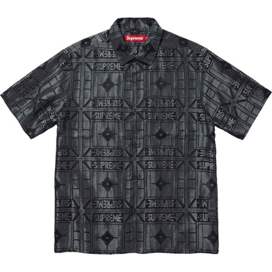 Supreme Tray Jacquard S/S Shirt Black