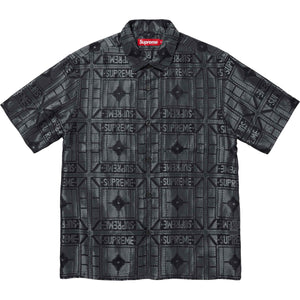 Supreme Tray Jacquard S/S Shirt Black