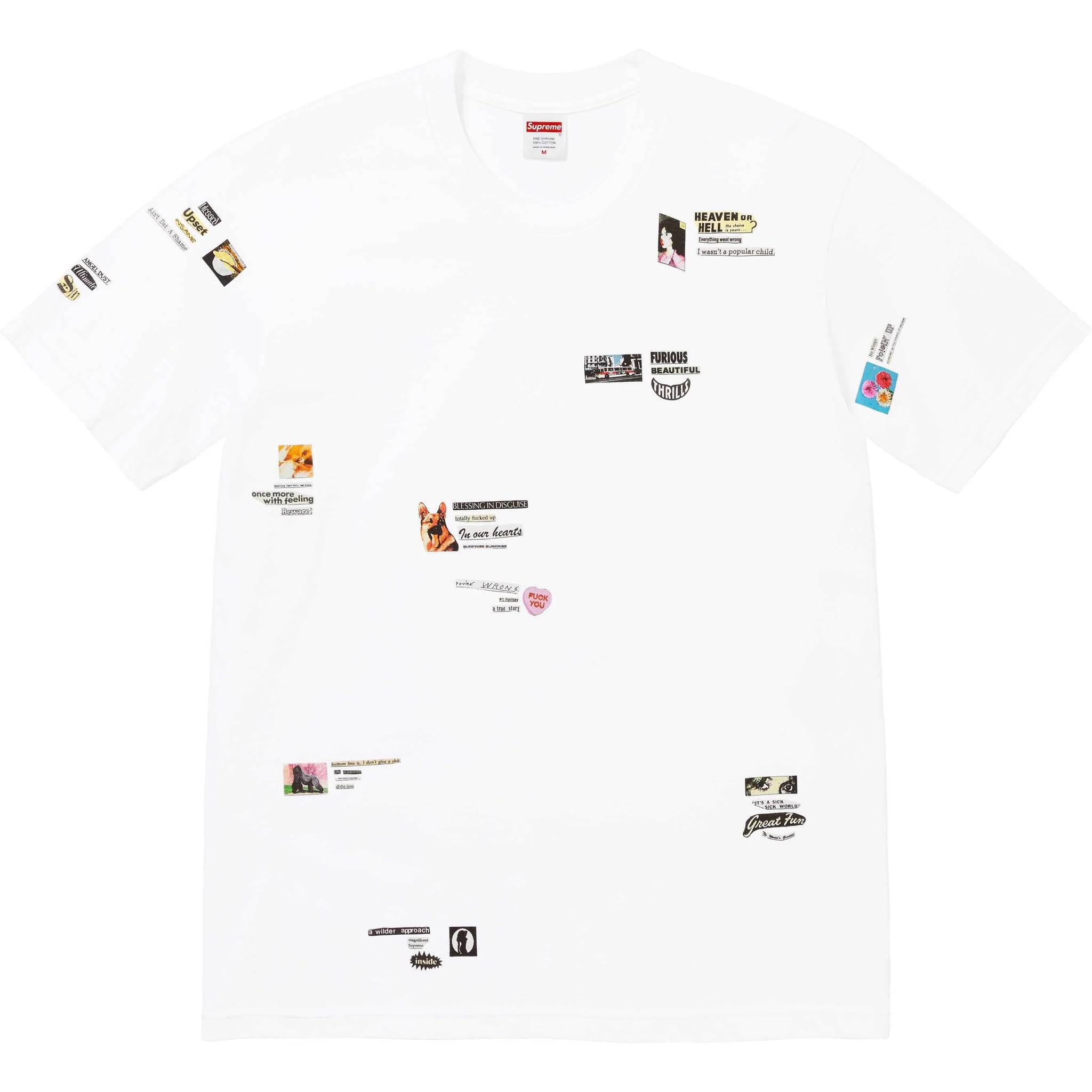 Supreme Upset Tee White – BASEMENT_HK