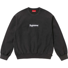 Supreme SS25 Washed Box Logo Crewneck Black