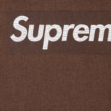 Supreme SS25 Washed Box Logo Crewneck Brown