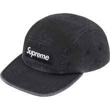 Supreme SS25 Washed Chino Twill Camp Cap Black